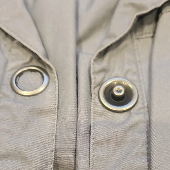 Gray Snap Up Button Blazer - Picture 3 of 8